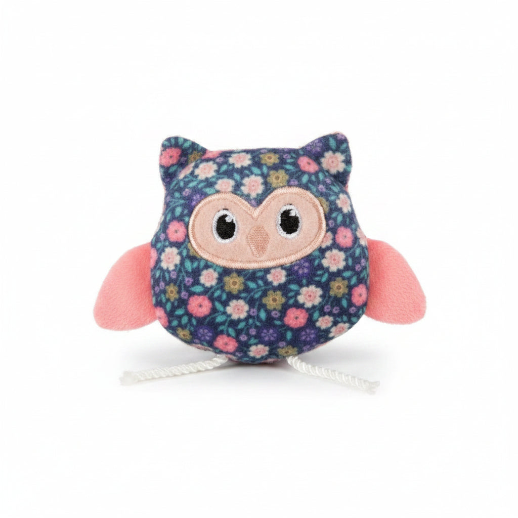 ZOLUX Ethicat Floral Owl Wand Toy
