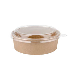 Kraft Paper Salad Bowl 750ML With Lid