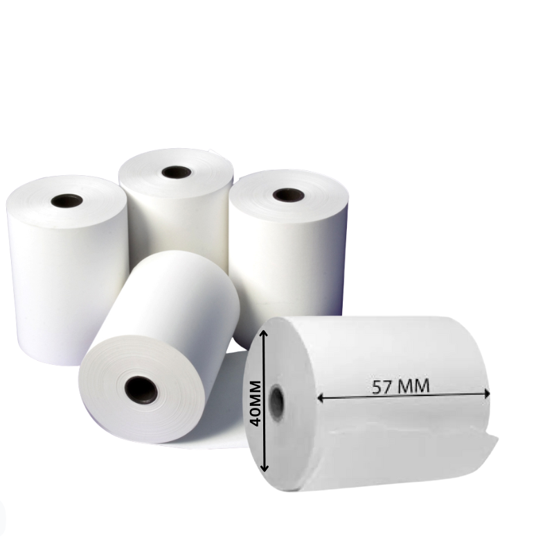 Thermal Roll 57x40mm – POS Receipt Paper Roll – 1x100 PCS