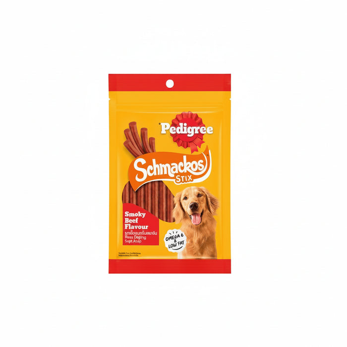 Pedigree Schmackos Stix Smoky Beef Dog Treats - 70G