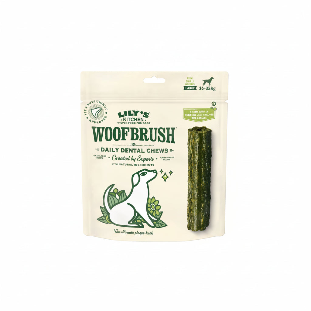 Lily's Kitchen Woofbrush Dental Dog Chews Bulk Pack - LARGE