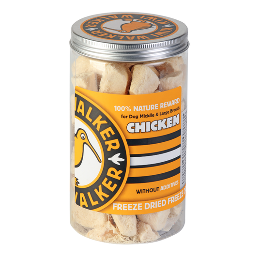 KIWI WALKER Freeze Dried Grain Free Chicken Circle Dog & Cat Treats - 120G