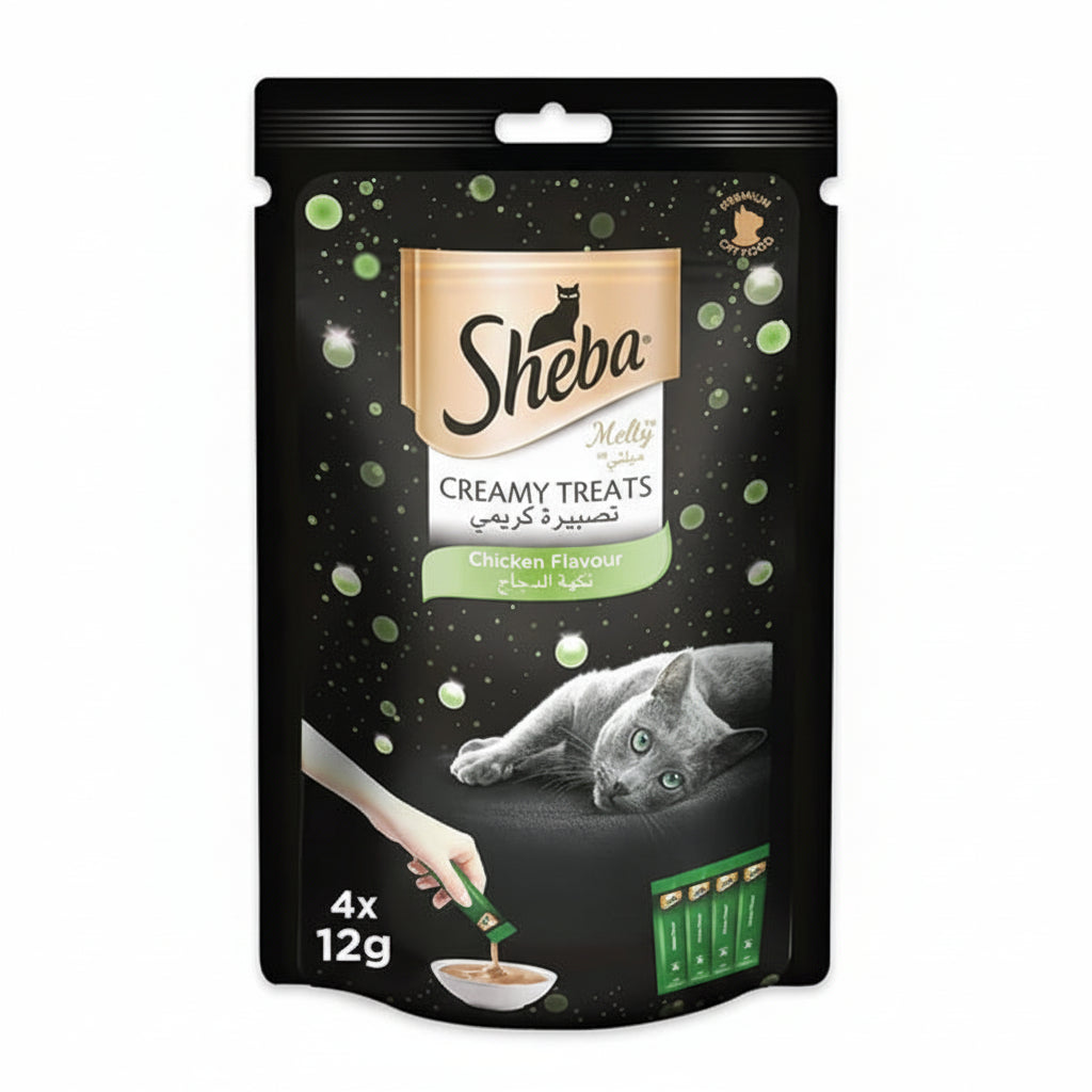 Sheba Melty Chicken Creamy Cat Treats 4x12g