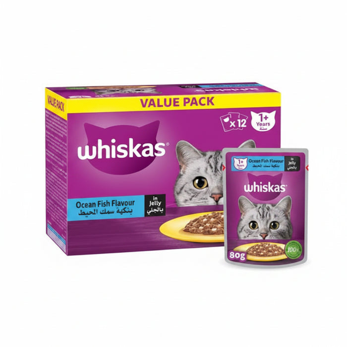 Whiskas Chicken in Gravy Wet Cat Food Value Pack 12x80g