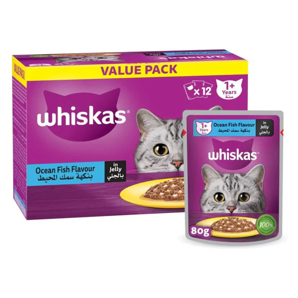 Whiskas Chicken in Gravy Wet Cat Food Value Pack 12x80g