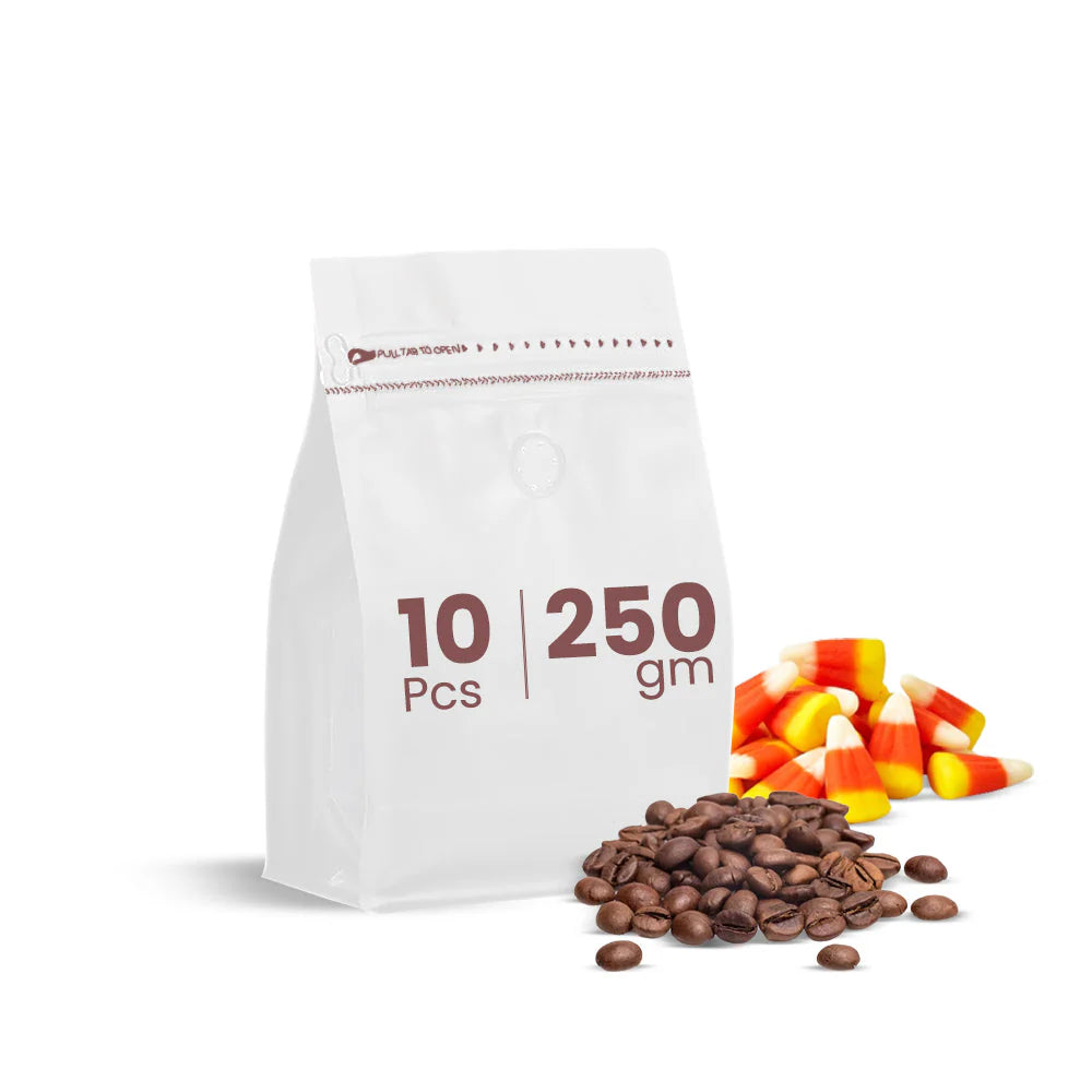 Recloseable Coffee Pouches – Black & White | 250g, 500g, 1000g & 3kg