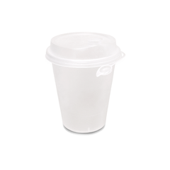 PP Frosted Juice Cup 12OZ with Clear Lid 90MM – Disposable Drinkware