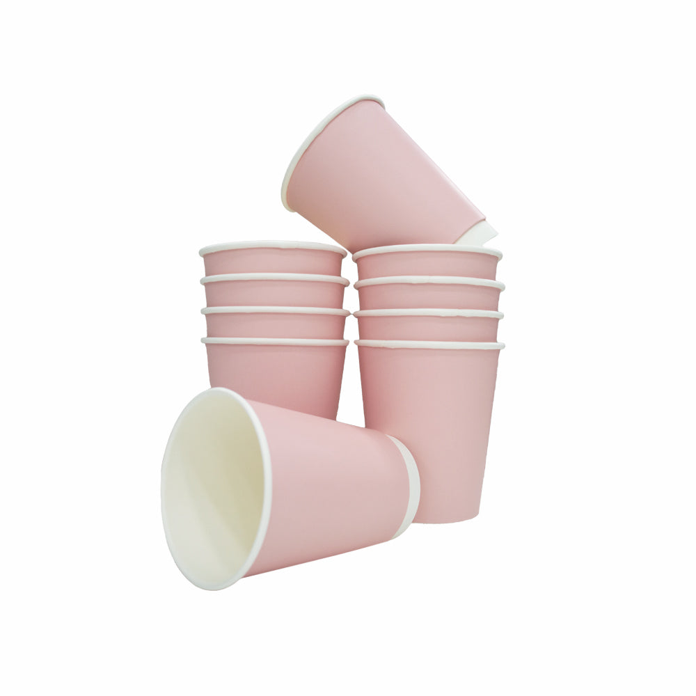 Double Wall Coffee Cup Baby Pink Without Lid 25 Pieces