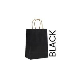 Black Paper Bag 16X8X22CM Twisted Handle