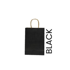 Black Paper Bag 16X8X22CM Twisted Handle