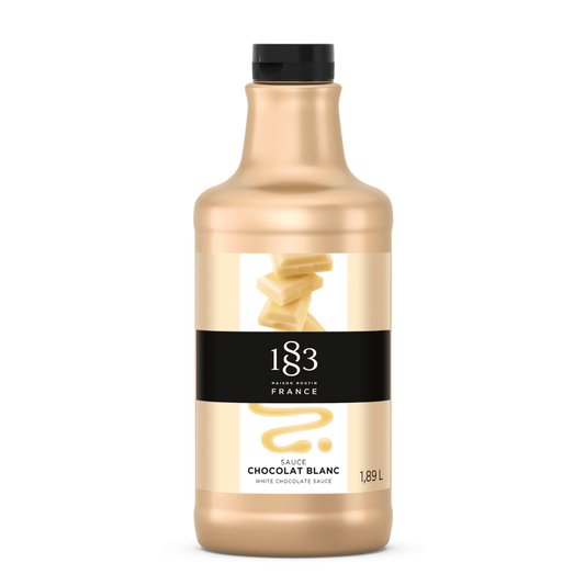 1883 White Chocolate Sauce 1.89L - SNH Packing