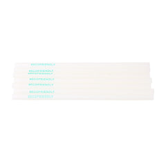 Eco Friendly Biodegradable Straw 8MM White 100 Pieces