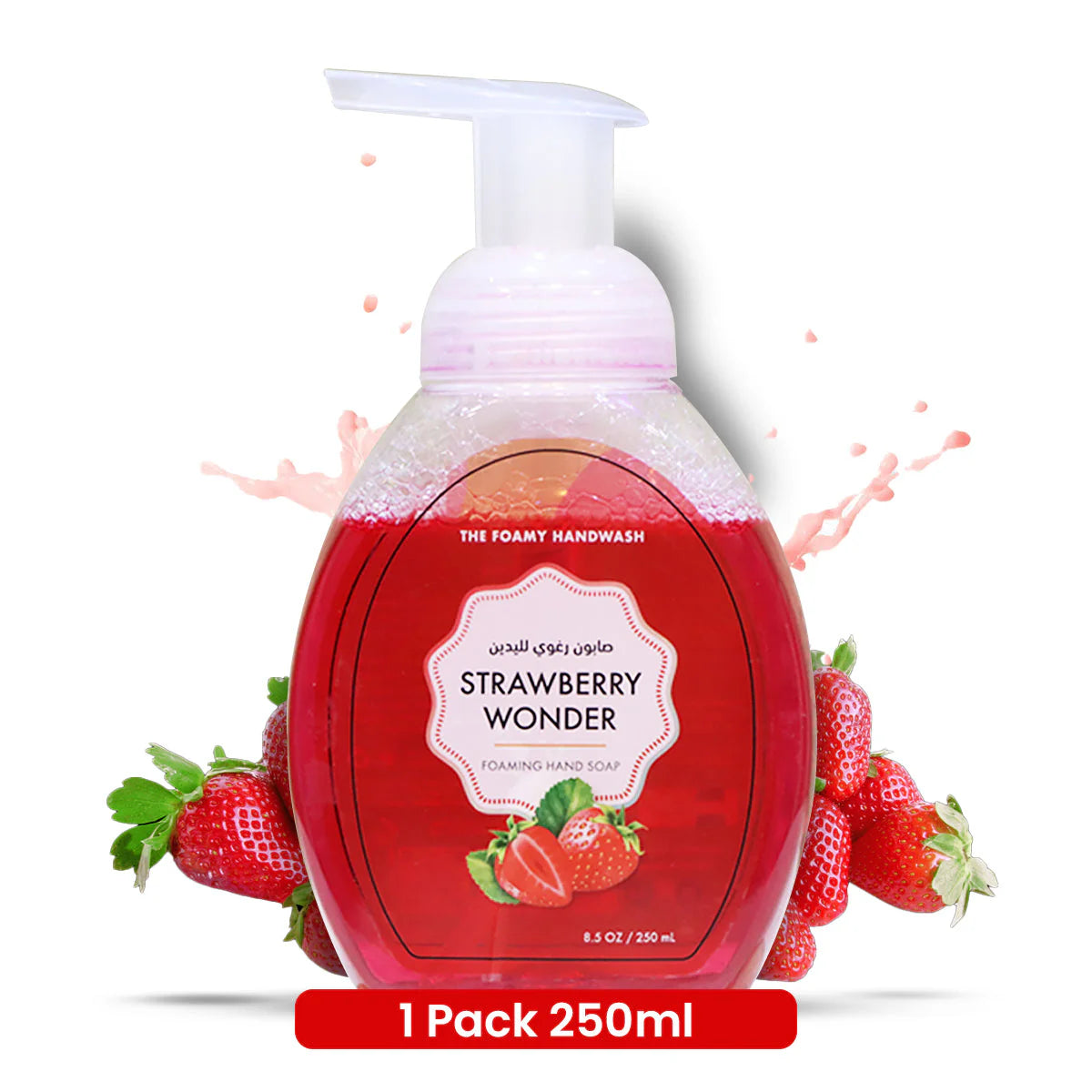 Hand Wash Liquid with Foaming Pump – Strawberry Wonder, Berry Burst & Watermelon Mojito (250ML Each)
