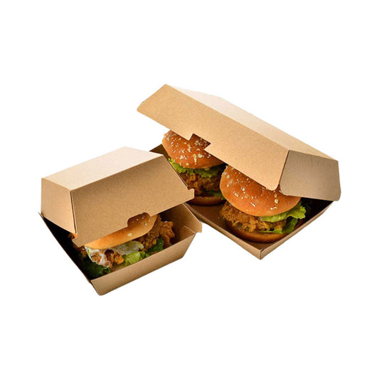 Endura Snack Box – Regular & Large | Eco-Friendly Kraft Takeaway Containers