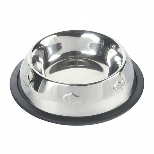 Trixie Fish Print Embossed Stainless Steel Bowl for Cats - 200ML
