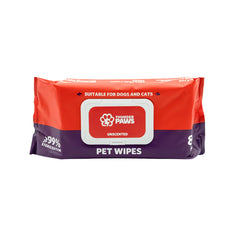 Thunder Paws Unscented Sanitary Pet Wipes Suitable for Cats and Dogs - 80PCS