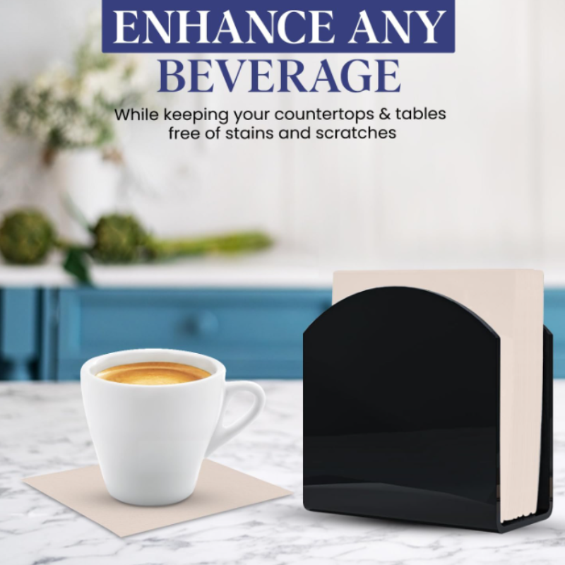 Brown Cocktail Paper Napkins 2 Ply – Multiple Sizes (23x23, 33x33, 40x40)