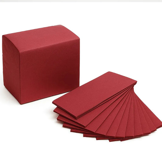 Pocket Napkins – 40x33cm | White, Black, Grey, Brown & Red | 65PCS x 4PKTS