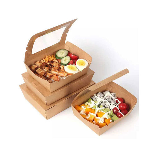 Kraft Lunch Box With Window - Your One Stop Solution UAE