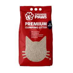 Thunder Paws Premium Hard Clumping Clay Cat Litter 5L
