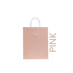 Pink Paper Bag 26X12X33CM Twisted Handle