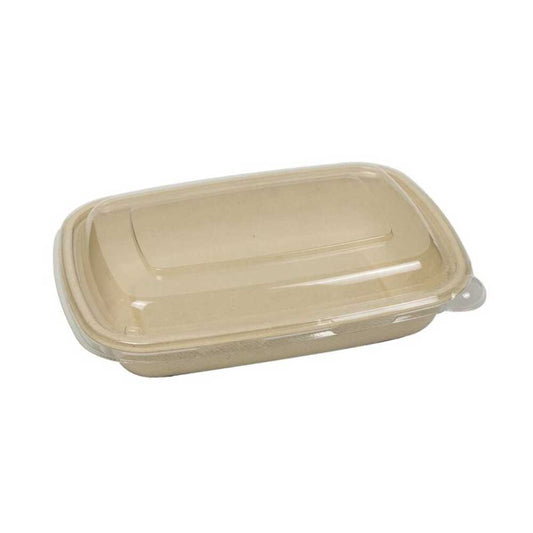 Bagasse Container 750ml Pet Lid 1X300 Pieces - Your One Stop Solution UAE