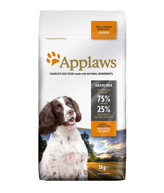 Applaws Chicken Small & Medium Breed Adult Dry Dog Food 2KG