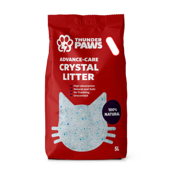 Thunder Paws Advance Care Non-Clumping Crystal Cat Litter 5L