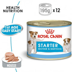 ROYAL CANINE HEALTH NUTRITION STARTER MOUSSE (WET FOOD - CANS) 195G