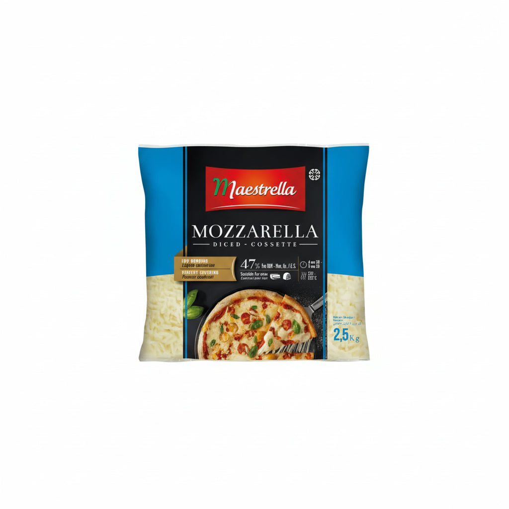 MAESTRELLA  MOZZERELLA SHREDDED (FROZEN) 2.5KG