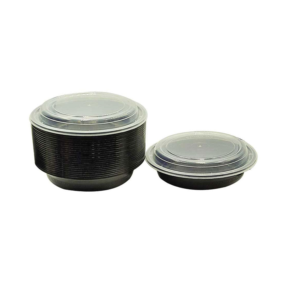 Round Microwave Container 37oz With Lid