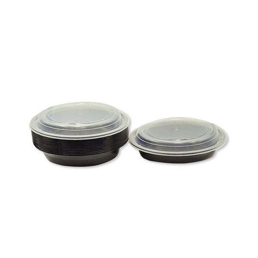 وعاء ميكروويف دائري مع غطاء 1 × 150 قطعة