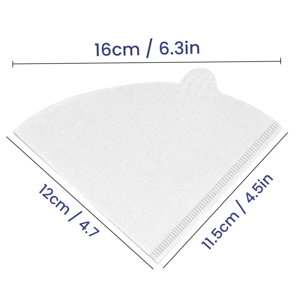 Coffee Filter Paper – Brown & White 12x16 cm (51gsm, 1x100 pcs) | Disposable Coffee Filters
