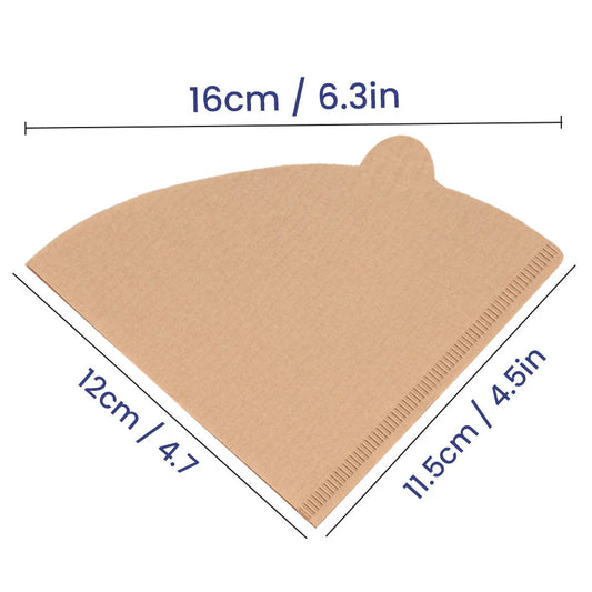 Brown Coffee Filter Paper – 51GSM Disposable (100 PCS)