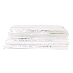 Eco Friendly Biodegradable Straw 6MM White 100 Pieces