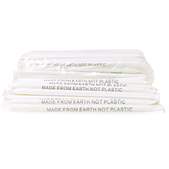 Eco Friendly Biodegradable Straw 8MM White 100 Pieces