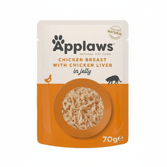 Applaws Chicken with Liver in Jelly Adult Wet Cat Food 70g
