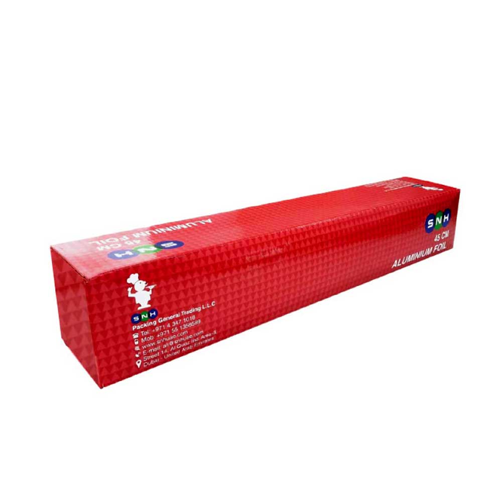 Heavy Duty Aluminum Foil Roll – 45cm Width | Multiple Sizes (6 PCS per Pack) | Durable, Food-Grade & Heat-Resistant Kitchen Foil