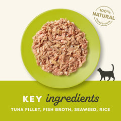 Applaws Tuna Fillet with Seaweed in Broth Wet Cat Food Tin 156g
