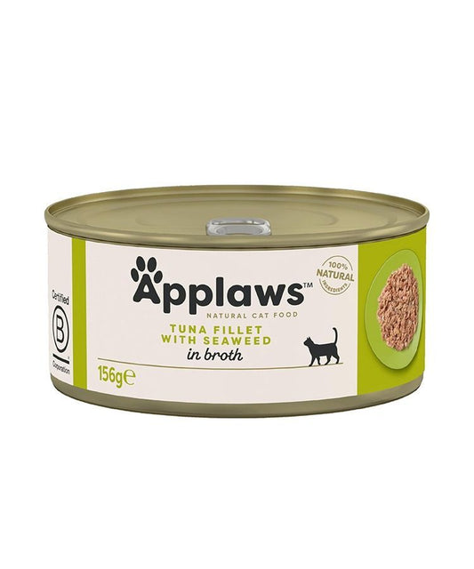 Applaws Tuna Fillet with Seaweed in Broth Wet Cat Food 156G