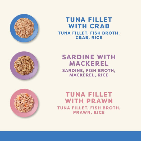 Applaws Fish Selection in Broth Adult Wet Cat Food 8 x 60g Pot
