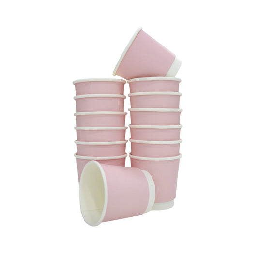 Double Wall Coffee Cup Baby Pink Without Lid
