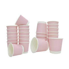 Double Wall Coffee Cup Baby Pink Without Lid 50 Pieces