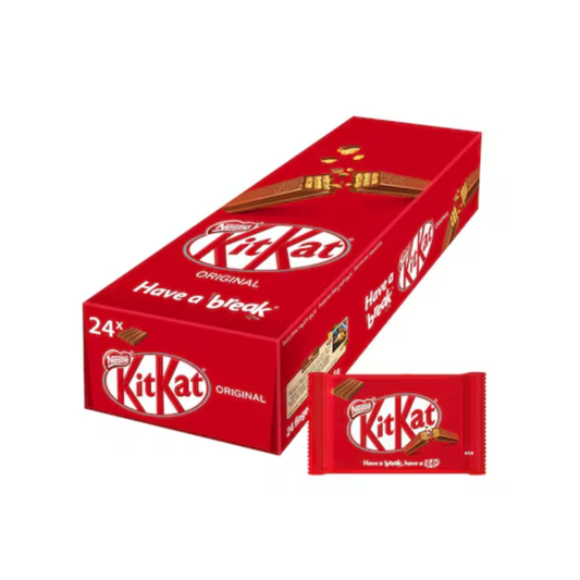 Nestle Kitkat 4 Finger Milk Chocolate Wafer, 36.5g Pack of 24