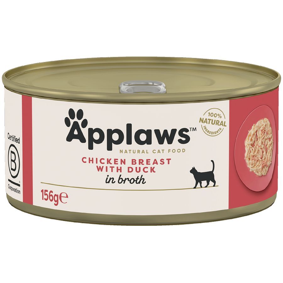 Applaws Chicken with Duck Adult Wet Cat Food 156g Tin