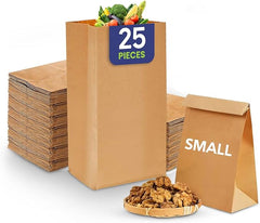 Paper Bag Square Bottom Brown – #4, #6, #8, #12, #14 | Eco-Friendly Kraft Paper Takeaway Bags