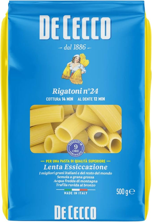 De Cecco Pasta Rigatoni Number 24