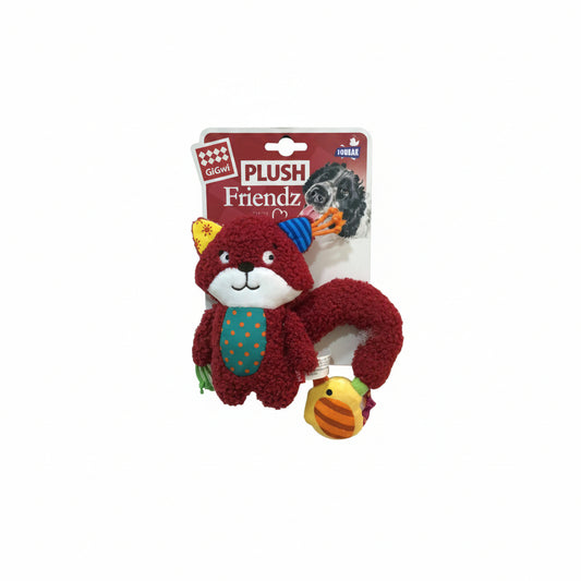 Plush Friendz Squirrel with Squeaker and Crinkle S/M