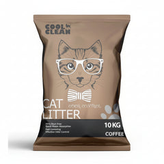 Cool Clean Clumping Cat Litter[Weight - 10kg, Flavor - Coffee]