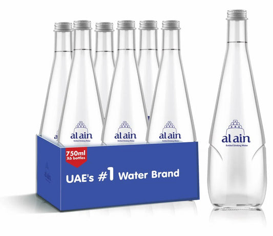 AL AIN WATER STILL GLASS BOTTLE 750ML